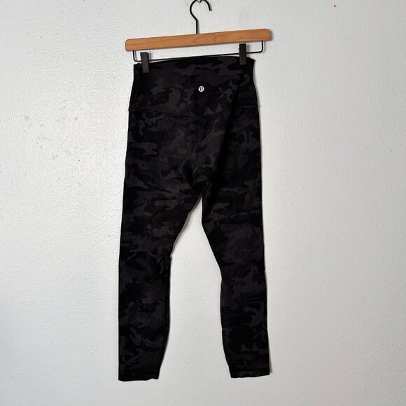 Lululemon Align Pant Camo Formation Deep Camouflage Black Gray Leggings 6 - Picture 2 of 3